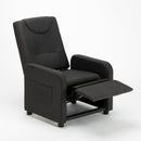Poltrona Relax Reclinabile Manuale 62x71x100 cm in Tessuto Nero