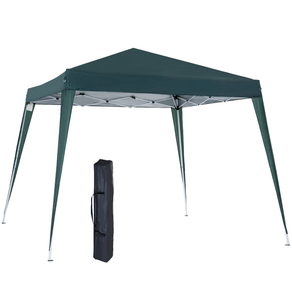 sconto Gazebo da Giardino Pieghevole 297x297x250 cm in Acciaio e Tessuto Oxford Verde