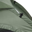 Tenda da Campeggio 2 Posti  206x152x110 cm con Porta a Cerniera Zanzariera e Finestre a Rete Verde