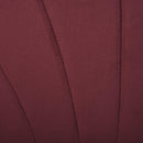 Set 2 Sedie Imbottite 50x54x79 cm in Velluto  Bordeaux