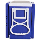 Set Tavolo da Campeggio con Box Refrigerante e 2 Sedie Pieghevoli 