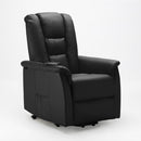 Poltrona Alzapersona Elettrica 1 Motore 68x77x109 cmin Similpelle Nero