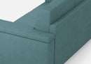 Divano 2 Posti 168x85x85 cm Marrak in Tessuto Petrolio