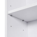 Mobiletto Libreria con Ripiano in Legno Bianco 40x24x61 cm 