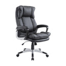 Poltrona Direzionale da Ufficio Ergonomica in Similpelle Nero 