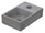 Base Vaschetta per Fontanda da Giardino 25x39xH10 cm in Calcestruzzo Plinto Nero Antracite