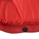 Materassino Gonfiabile da Campeggio con Cuscino PVC Rosso 191x63x5 cm 