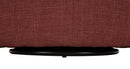 Poltrona Girevole Siena Bordeaux 83,5x66x80 cm in Ferro e Compensato e Spugna e Poliestere Bordeaux      