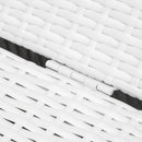 Set 2 Lettini Prendisole in Acciaio con Cuscino Bianco 