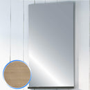 Specchiera da Bagno in Legno Rovere Chiaro 45X90cm Fosterberg Roma 1