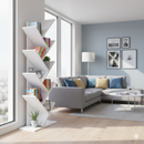 Libreria Ariane 50x25x141,5 h cm in Truciolare bilaminato Bianco