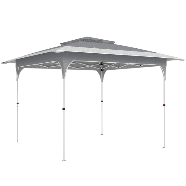 acquista Gazebo Pieghevole 352x352x278 cm Apertura Pop Up in Tessuto Oxford Grigio Scuro
