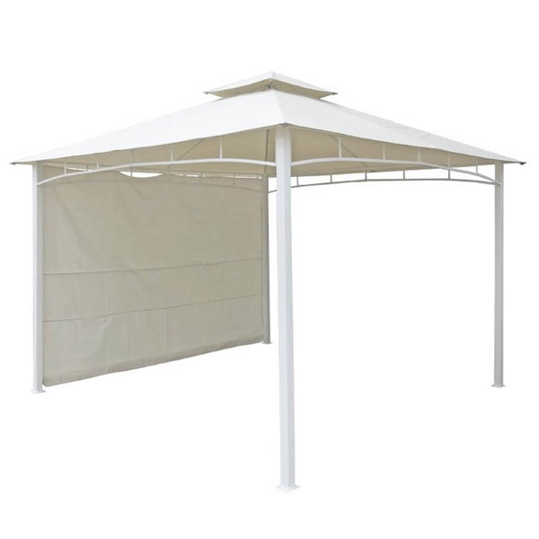 Gazebo da Giardino 3.3X3.3M Struttura in Metallo Telo Bianco Bertozzi Antigua acquista
