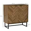 Mobile 2 Ante 80x40x80 cm in Legno Marrone