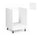 Cassa forno 60 cm bianco frassinato