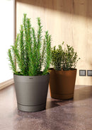 Vaso da Interno e Esterno Ø19x18cm in Polipropilene Orione 19 Cloud Bianco