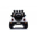 Macchina Elettrica per Bambini Fuoristrada Adventure 12V con Telecomando Bianco