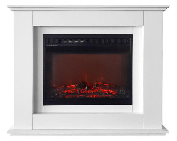acquista Camino Elettrico da Pavimento Effetto Fiamma 1500W Mya Bianco