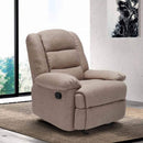 Poltrona Relax Reclinabile Manuale 89x100x100 cm in Tessuto Beige