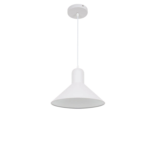 sconto Lampada Design a Sospensione Corpo in Metallo Bianco Ø34,5x28 cm