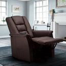 Poltrona Alzapersona Elettrica 1 Motore 68x77x109 cmin Similpelle Marrone
