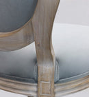 Sedia Constance 48x46x96 h cm in Velluto Grigio