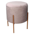 Pouf Contenitore Ø40xh51 cm in Tessuto Grigio