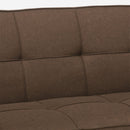 Divano Letto 172x74x75 cm in Tessuto Marrone