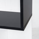 Libreria da Muro Moderna 5 Ripiani in Legno Bianco e Nero 60x24x1184.5 cm 