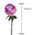 Set 6 Rami Artificiali Peonia H 48 cm