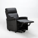 Poltrona Alzapersona Elettrica 1 Motore 60x73x104 cmin Similpelle Nero