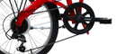 Bicicletta Folding Pieghevole 20” 7V in Acciaio Rossa