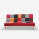 Divano Letto Clic Clac 80x176x92 cm in Tessuto Patchwork Patchwork 3