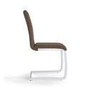 Sedia Imbottita 43x60x93 cm in Similpelle Lounge Cappuccino 