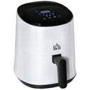 Friggitrice ad Aria 1300W 2,5 Litri con Pannello LED Bianca e Nera