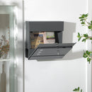 Cassetta Postale 3 Fessure 37x10,5x37 cm 2 Chiavi in Acciaio Zincato Grigio