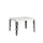 Tavolo Allungabile 120-204x80x77 cm Karamay Bianco Frassino e Antracite