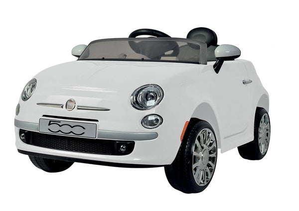 prezzo Macchina Elettrica per Bambini 12V con Licenza Fiat 500 Bianca