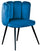 Sedia Imbottita 57x51x77 cm in Velluto Ottanio