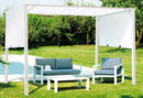 Pergola da Giardino in Ferro 3,5X2,5m Vorghini Chains Bianca