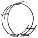Portalegna per Camino 71x32x73 cm in Ferro Battuto  Nera