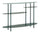 Console Saturno Plus Ottanio 118x34x82 cm in Metallo Verde acqua