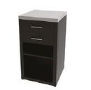 Composizione 3 Moduli Cucina Cucina 3 Fuochi a Gas + Armadietto con Cassetti + Mobile Lavandino Top in Acciaio Inox Nero  