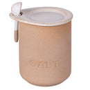 Barattolo Sale con Cucchiaino Ø10x15 cm 900 ml in Ceramica VdE Tivoli 1996 Pompei