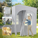 Gazebo Pieghevole da Giardino 200x200 cm UPF50+ Portatile in Tessuto Oxford Grigio Chiaro      