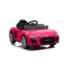 Macchina Elettrica per Bambini 12V Licenza Ufficiale Audi R8 New Spyder con Telecomando e Sedile in pelle Rosa