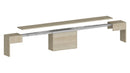 Set 2 Panche Allungabili 66/290x25x45 cm Pratika Singola A e B Olmo Perlato  
