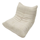 Poltrona Mask Bianca 103x100x80 cm in Spugna e Poliestere Bianco      