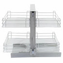 Set 4 Cestelli Magici in Acciaio Inox per Mobile ad Angolo Cieco Mano Destra