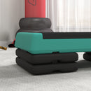Stepper Fitness Regolabile a 10,5-15,5-20,5 cm con Superficie Antiscivolo e Capacità 250 kg in EVA e PE Verde      
